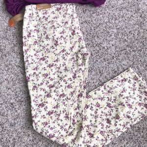 Pretty Floral Skinny Jeans